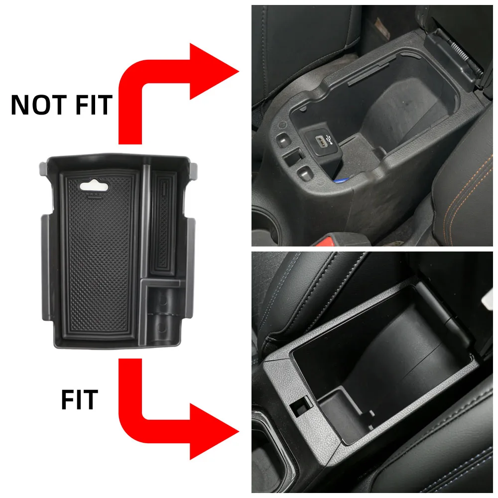 Car Armrest Storage Box Tray for Jeep Compass 2021 2022 2023 2024 2025 Center Clutter Organizing Holder Container Accessories