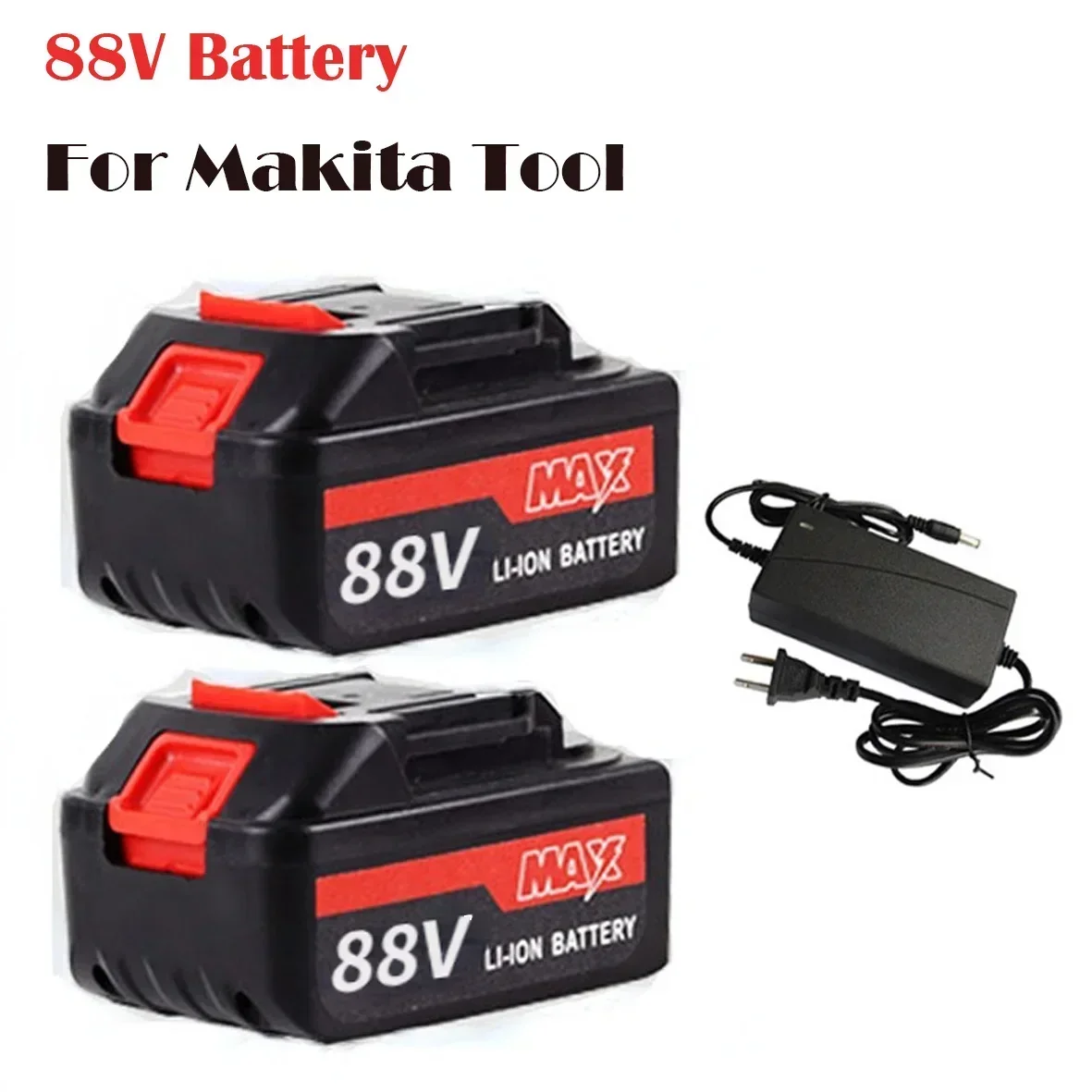 88V Rechargeable Lithium Ion Battery High Capacity Cordless Electric Power Tool Battery For Makita 88V Tool Replacement Battery