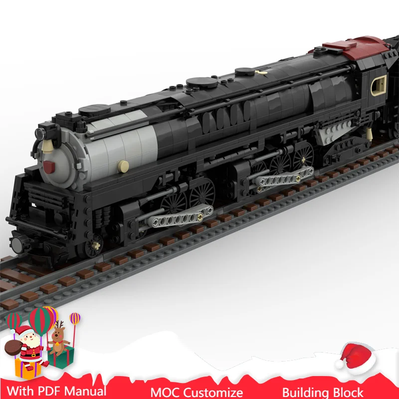 

1520 шт. MOC городской инженерный дуплексный паровоз модель технология строительный блок креативная детская игрушка подарок на день рождения и Рождество