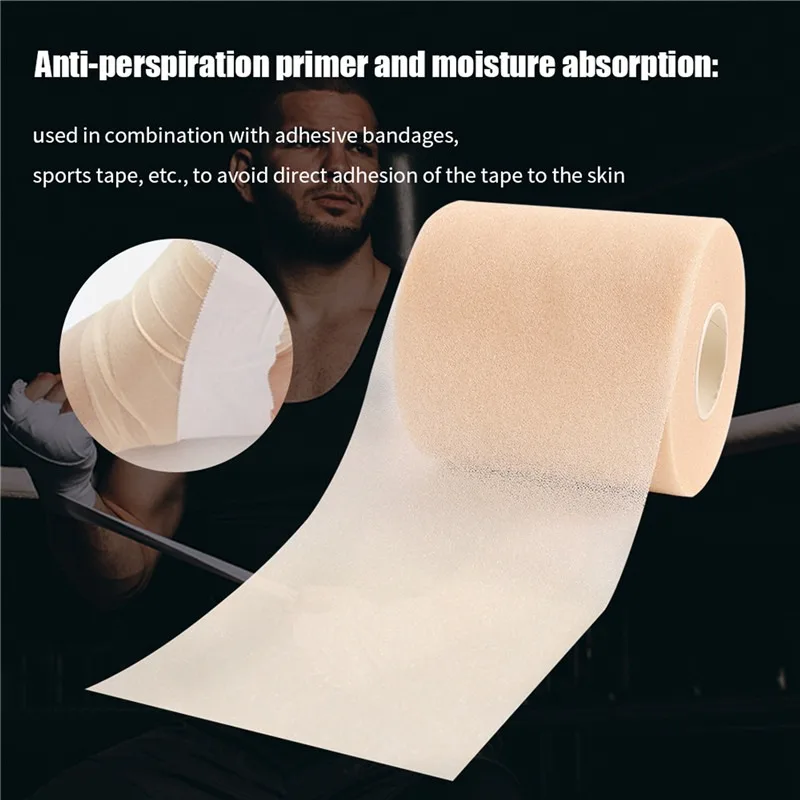 Foam Bandage Elbow Knee Pads Film Foam Underwrap Sports Pre-Wrap For Athletic Tape Sponge Skin Film Self-Adhesive Elastic
