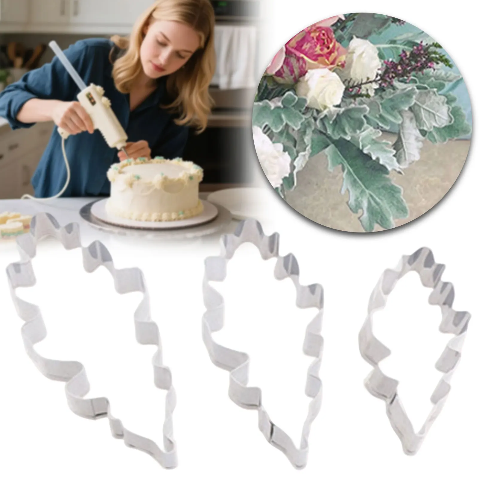 Professional Flower Sugarcraft Cutters Perfect For Fondant, Gums Paste Wedding Cake Decoration