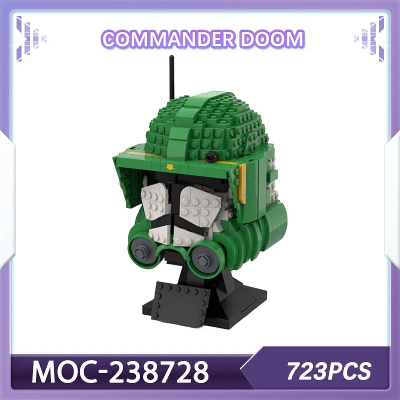 Building block set Commander Doom MOC-238728 space war Science fiction military war spaceship  model Christmas gift