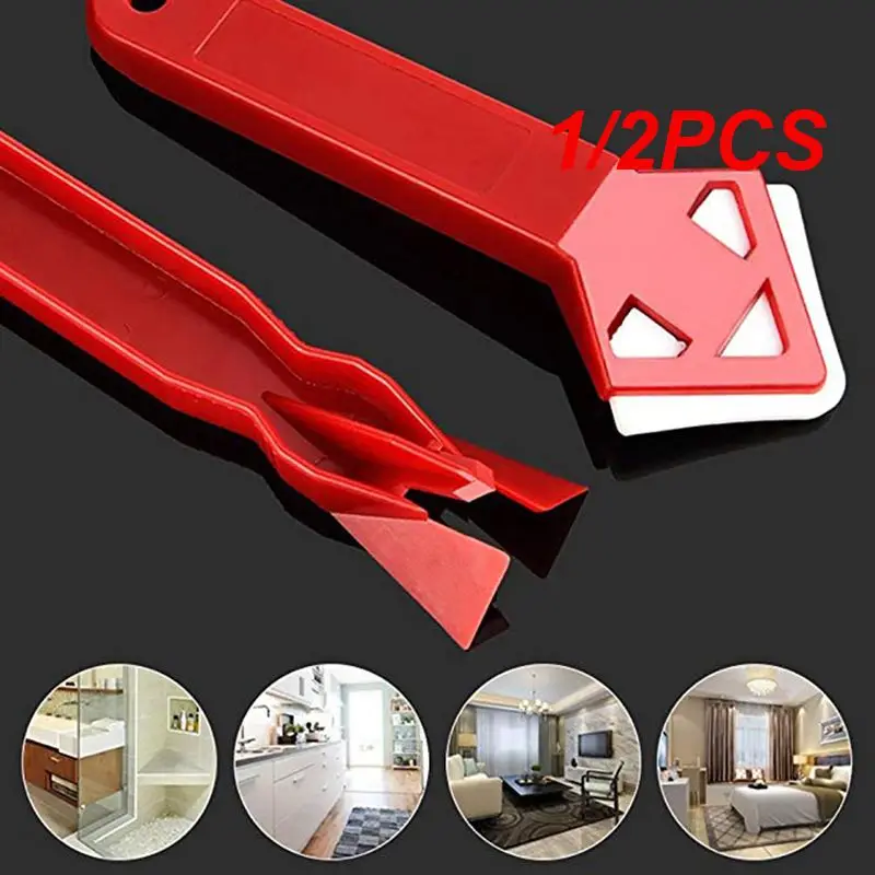 

1/2PCS In1 Glass Glue Angle Scraper Caulking Silicone Tool Shovel Binder Rubber Shovel Gereedschap Remover Angle Seam Spatula