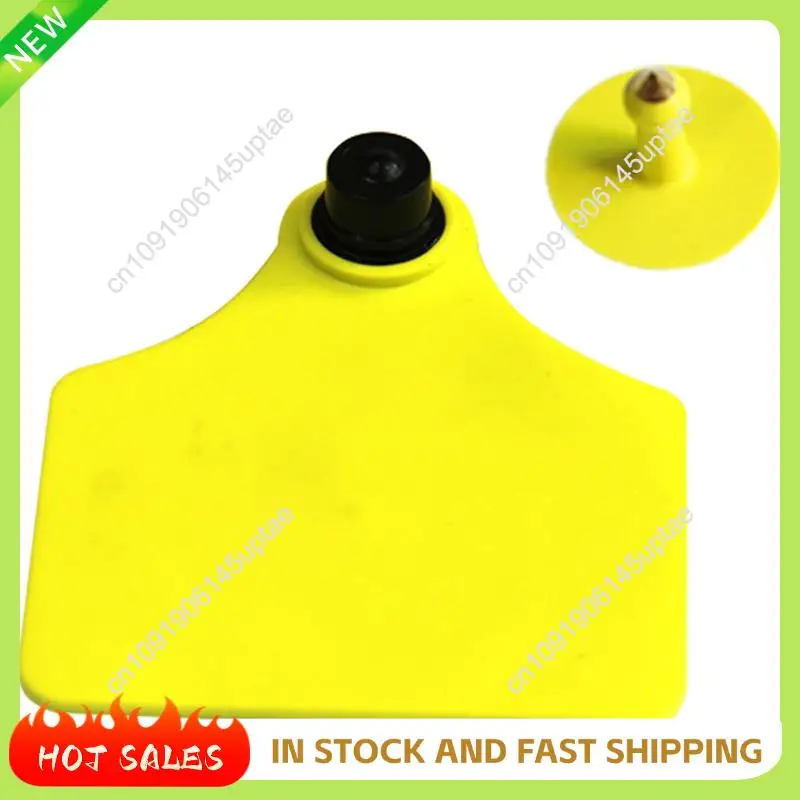 N88R 10Pcs RFID Uhfanimal Ear Tag ISO18000 6C Electronic Ear Tag Rfid Uhf Tag 860-960Mhz LF 134.2Mhz