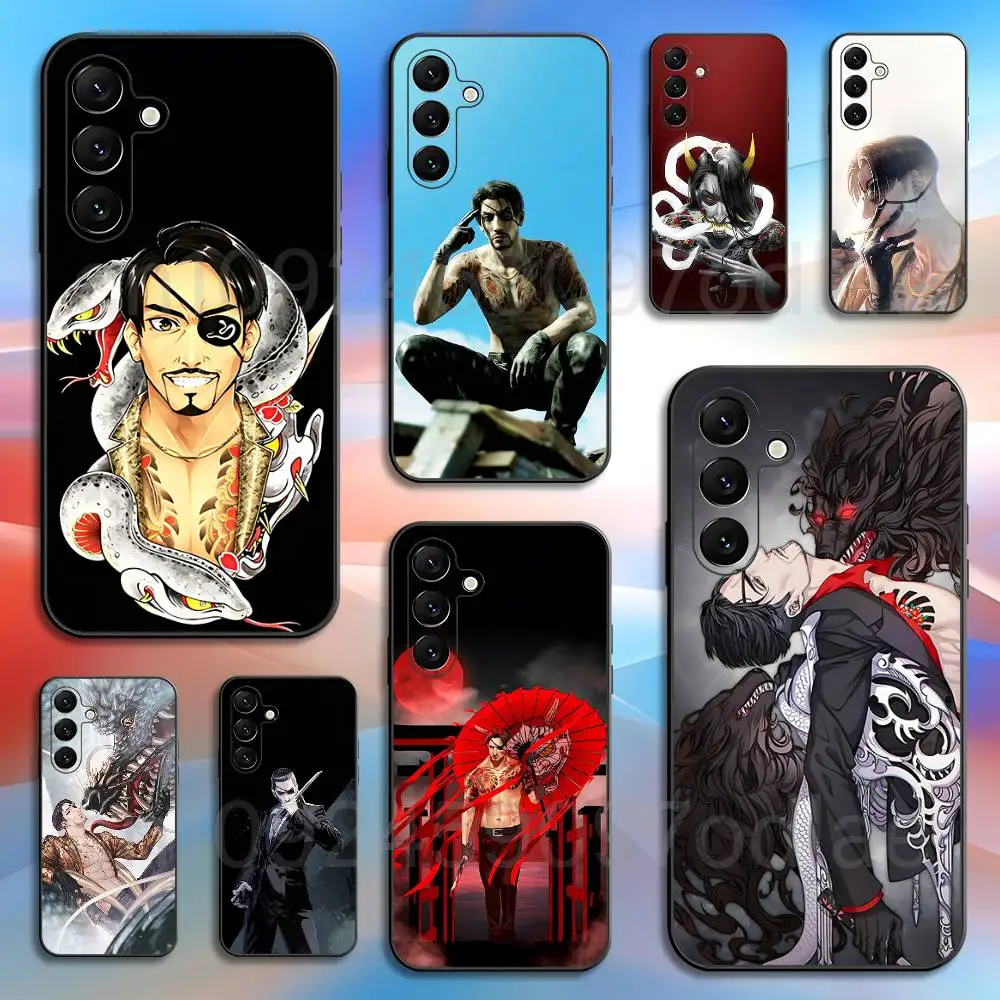 Y-Yakuzas Goro Majima For Samsung A 13 21 22 30 31 32 52 53 71 72 73 S E 5G Black Soft Phone Case