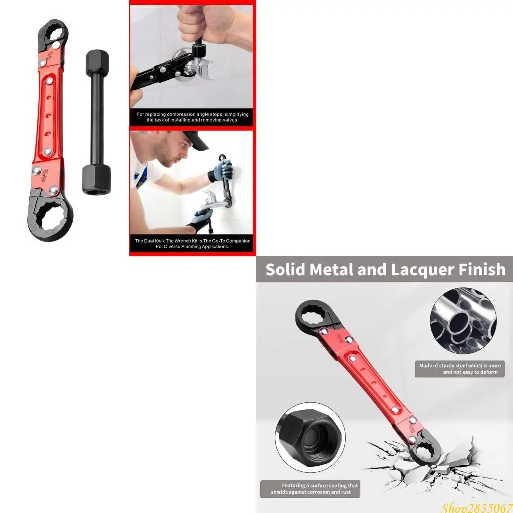 

Professional Double Headed Stoppers Wrench Spanner Suitable For Complex Plumbing Systems And Hard To Reach Installations 831F