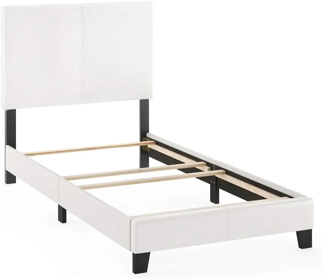 

FB19821TWH Pessac PU Leather Upholstered Platform, Twin, White
