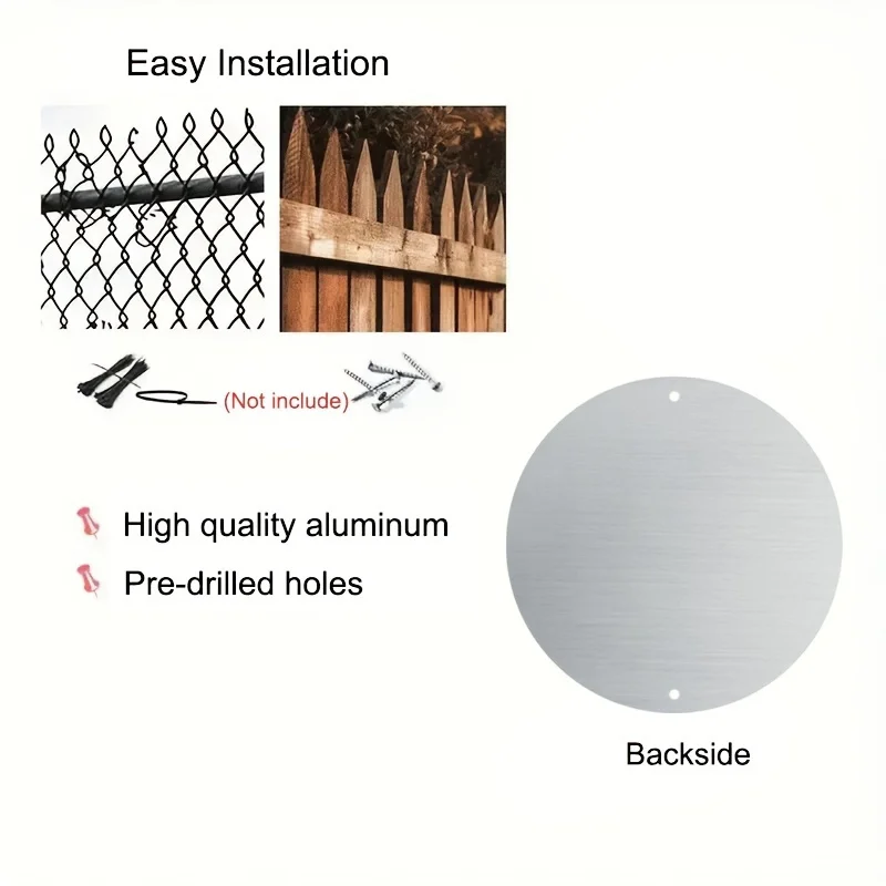 علامة ولوحة زخرفية قطعة واحدة لوحة جدارية كلاسيكية من سانتا كلوز وحيوان الرنة مصنوعة من الألومنيوم على الطراز الريفي ديكورات معدنية مستديرة معلقة #5