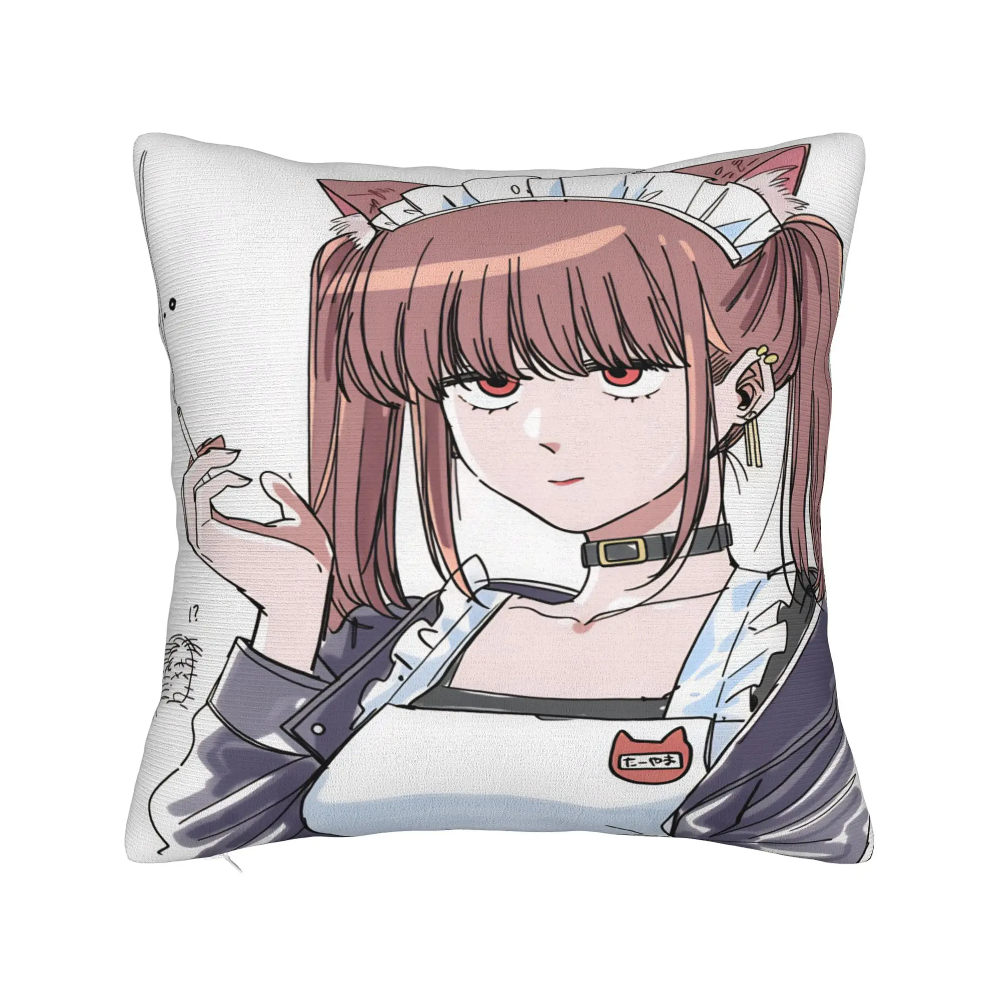 Smoking Behind Supermarket Yamada Pillow Cover  Retro Trendy Pillow Case For Living Room Chair Square Cushion Cover
