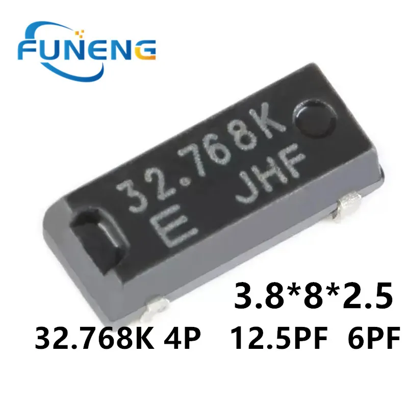 100PCS 32.768K MC306   4P 32768 12.5PF 6PF MC-306 3.8 * 8*2.5 SMD Passive crystal oscillator