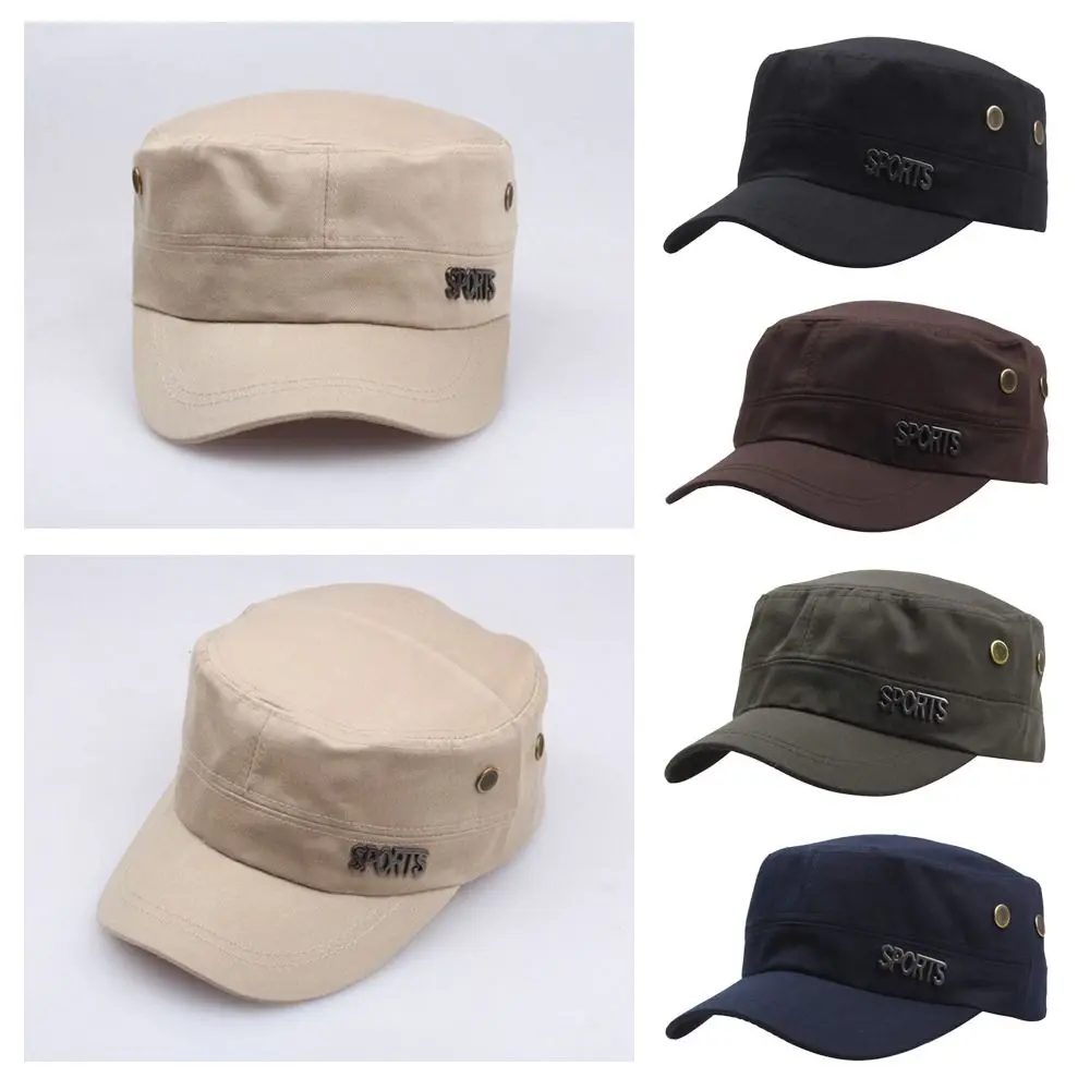 Casual Adjustable Fisher  Hats Women Men Flat Top Caps Men  Cap Cadet Hat Bone Cap