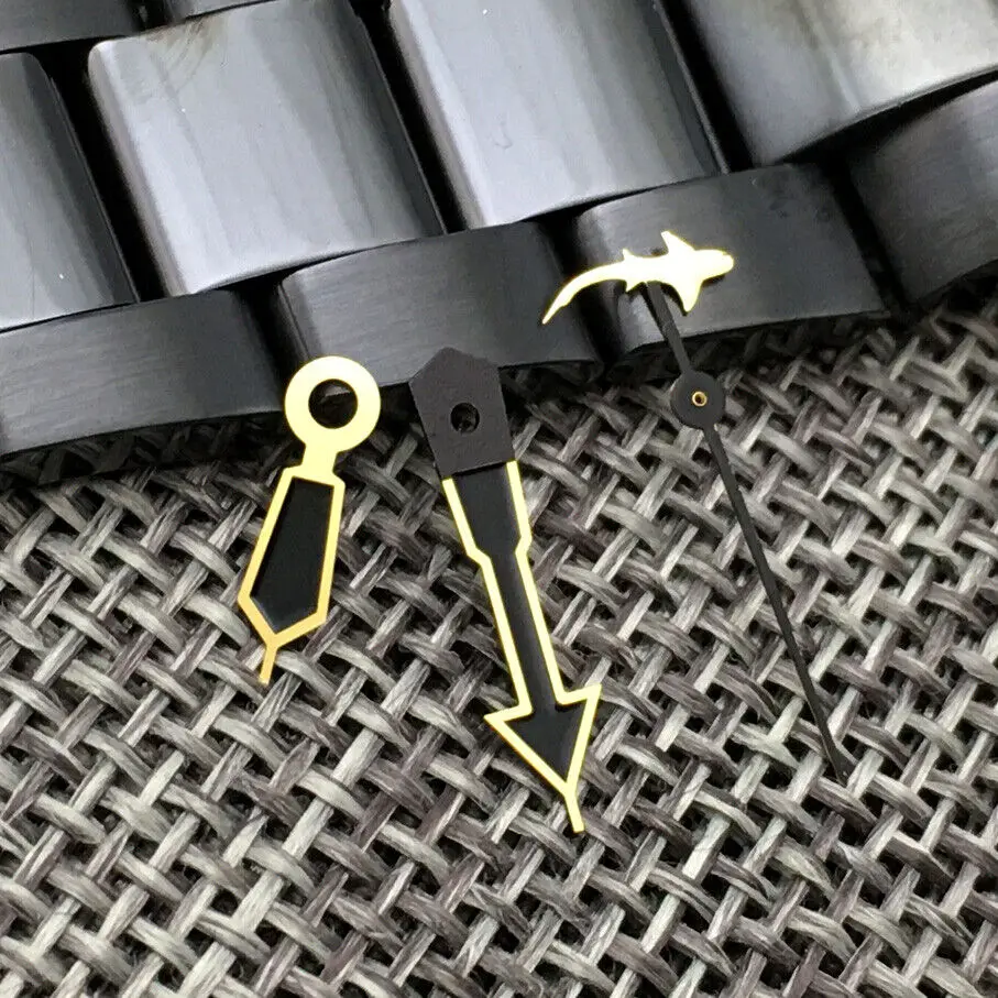 Shark-reloj naranja y rojo, accesorio compatible con NH35, NH36, 7s35, 4r35, 7009, 4r15, 4r35, movimiento