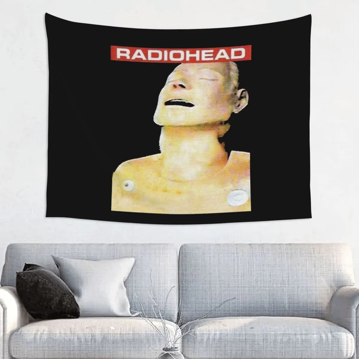 Rock Radiohead Tapestry Wall Hanging Print Fabric Wall Tapestry The Bends Music Album INS Decoration Dorm Decor Yoga Mat