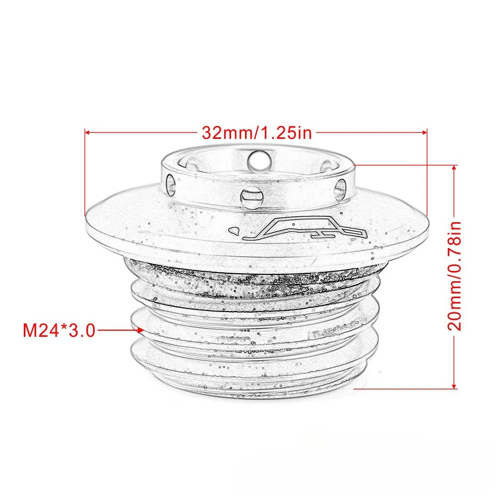 For KTM 1050 1090 1190 1290 Adventure 2013-2024 2023 2022 2021 CNC Engine Oil Filler Screw Cover Plug Aluminum alloy fittings