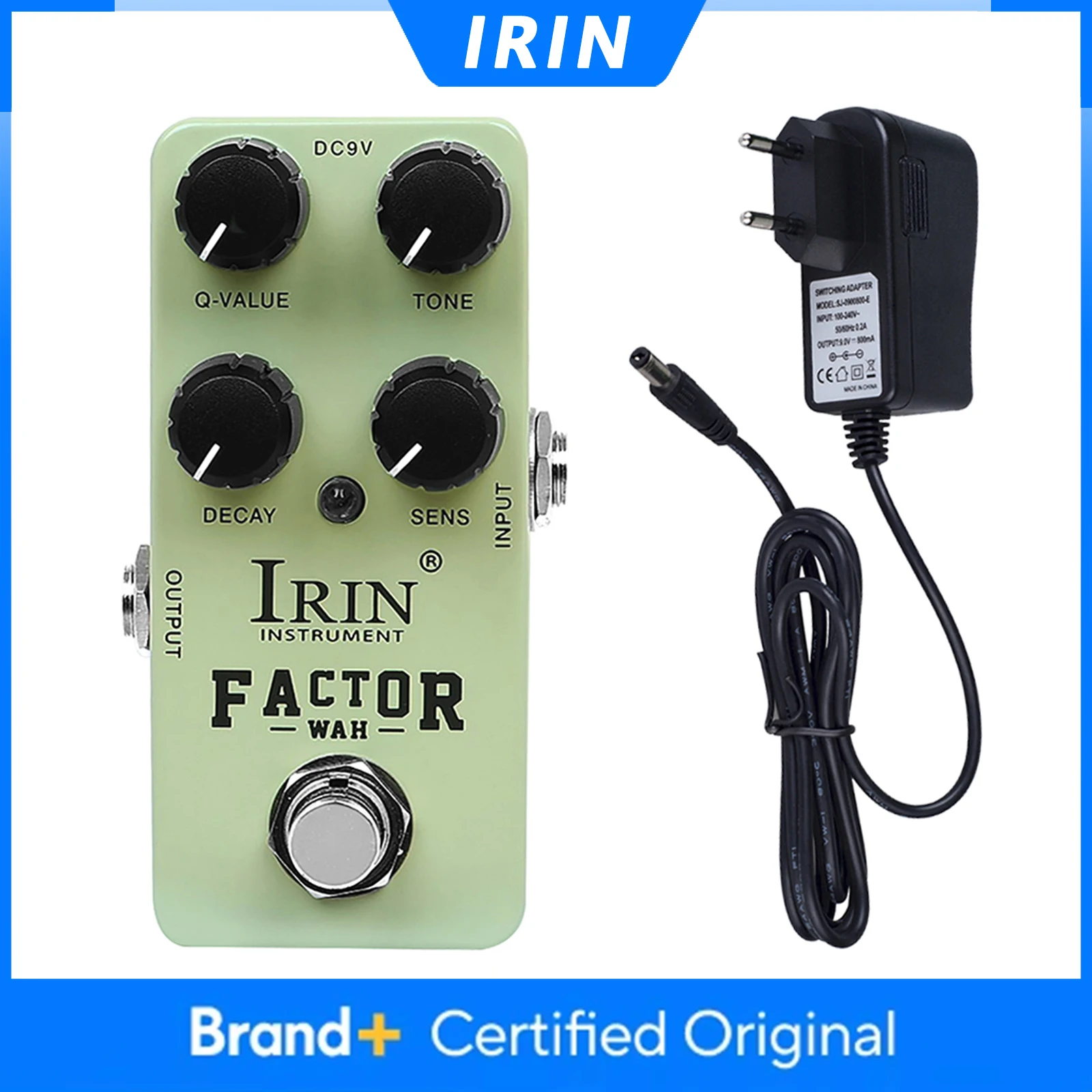 

IRIN RS-28 FACTOR WAH Педаль эффектов для гитары Теплый прозрачный звук Wah True Bypass Металлический корпус Запчасти и аксессуары для электрогитары