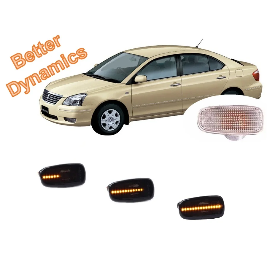 for Toyota Allion Premio T240 2001 2002 2003 2004 2005 2006 2007 Sequential LED Indicator Side Marker Turn Signal Light Lamp