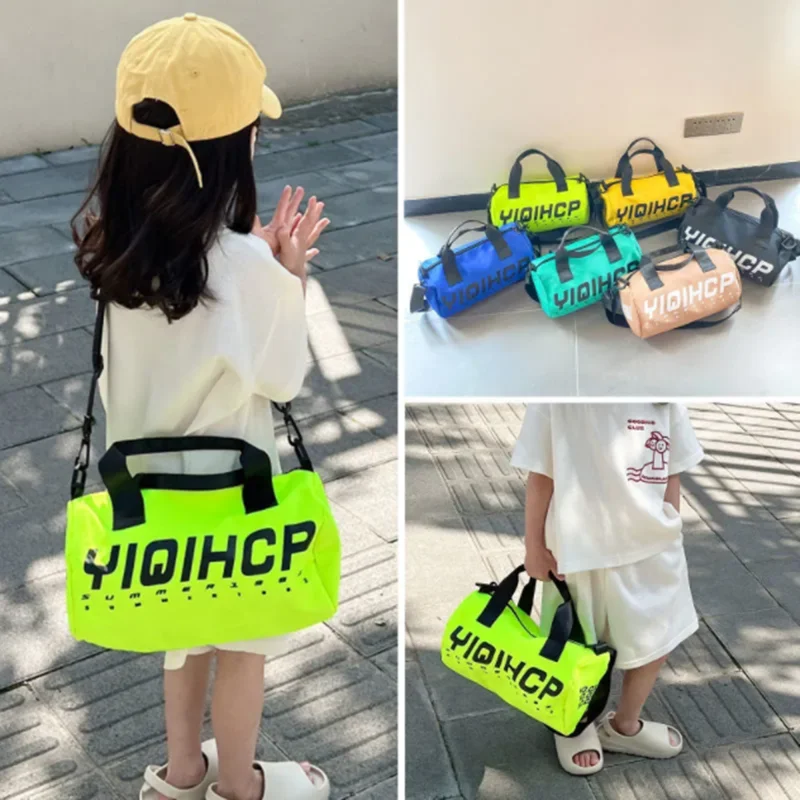 Korean Version Children\'s Canvas Bag, Letters Printing, Crossbody Shoulder Messenger Bags, Boys and Girls, New Fashion,