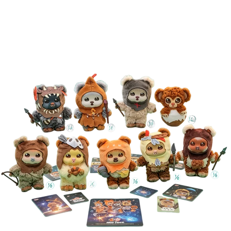 スターウォーズ-マンダロリアン-グローグ-イウォークス-コスビ-シリーズ-2nd-ブラインドボックス-ミニフィギュア-コレクタブルトイ-アクションフィギュア-サプライズギフト