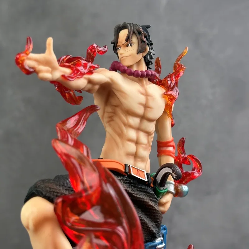 반다이 원피스 수제 GK 창 에이스 주먹 에이스 스태츄 장면 모델 룸 데스크탑 장식 애니메이션 수제 블라인드 박스 생일 선물