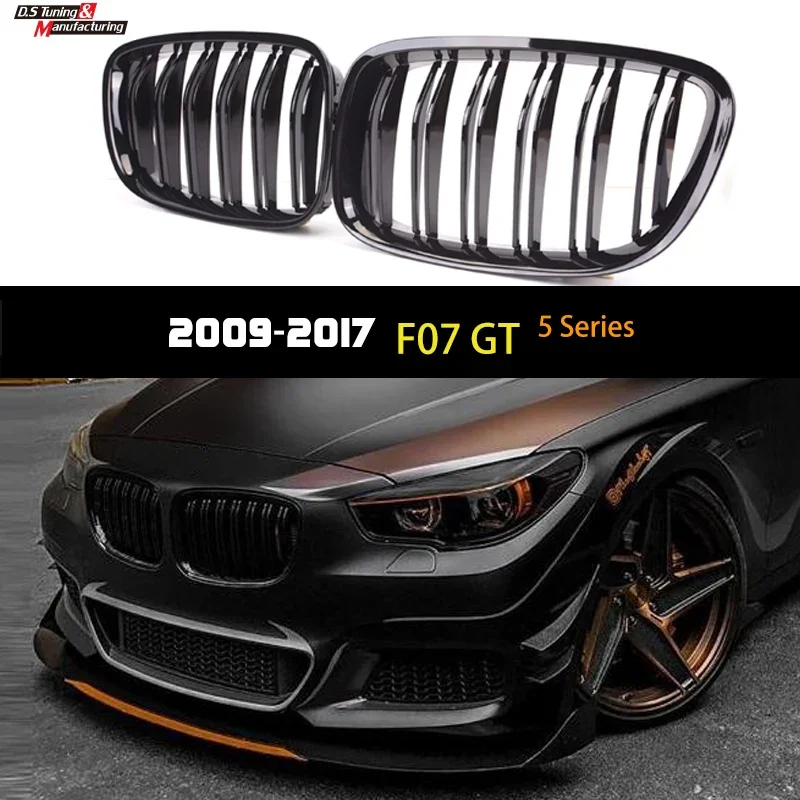 Car Front Bumper Kidney Grille Racing Grils For BMW F07 5 Series Gran Tourism 2009-2017 ABS Modified Replacement Accessories