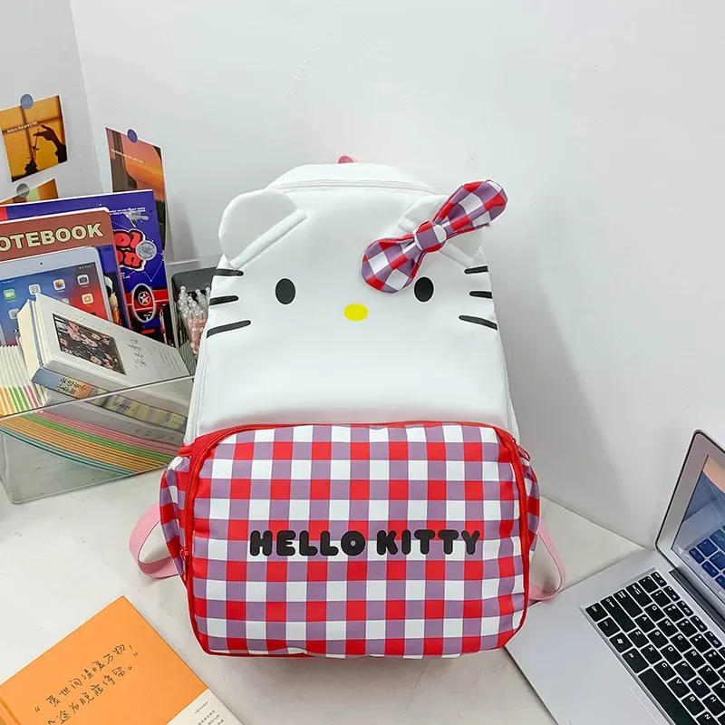 Sanrio Hello Kitty новый милый рюкзак с героями мультфильмов для девочек, повседневный рюкзак большой емкости, школьный сезон, школьная сумка для студентов