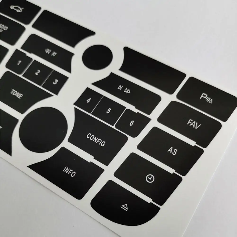 Radio Button Sticker Repair For Buick Excelle GT XT Decals Dashboard Fixing Climate Control CD MP3 Panel  Car Accessories
