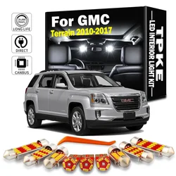 TPKE 14Pcs LED Interior Map Dome Light Kit For GMC Terrain 2010 2011 2012 2013 2014 2015 2016 2017 Car Led Lamps Canbus No Error