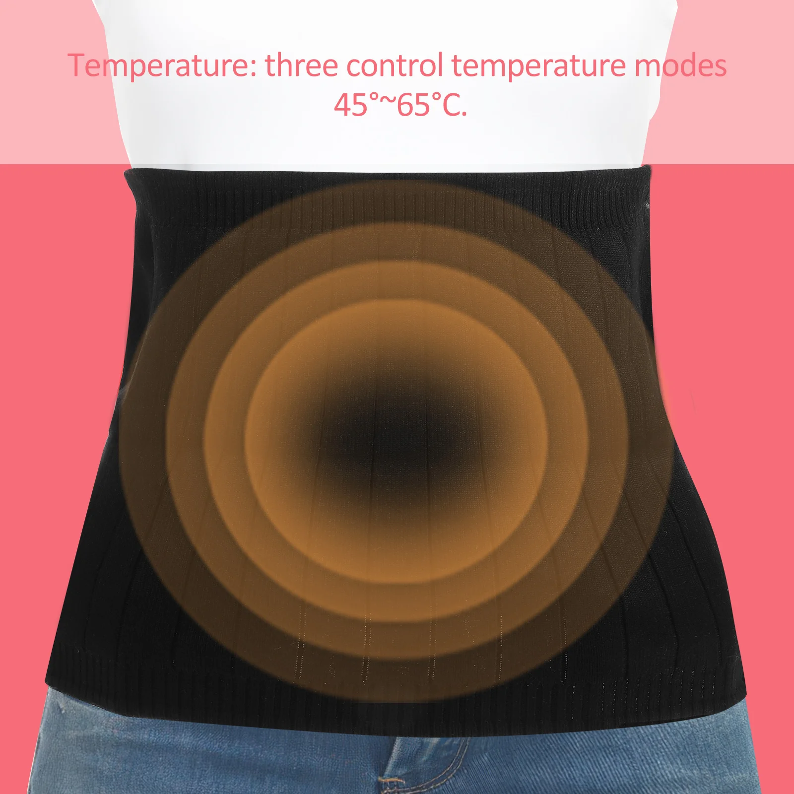 

Winter Stomach Warmer Belly Warming Belt Protective Waist Support Universal Cashmere Long Durability Practical Use