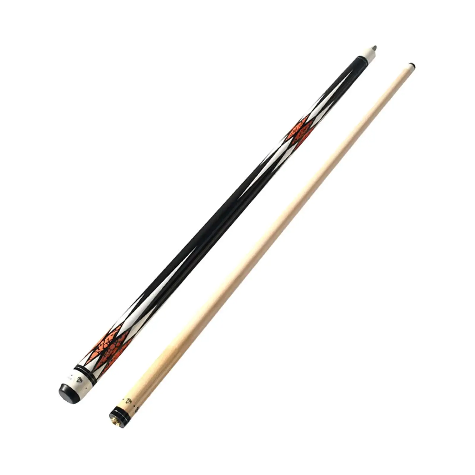 Pool Cue 12.5 mm Tip Wood Stylish Portable 1/2 Split Pool for Beginner Men Women