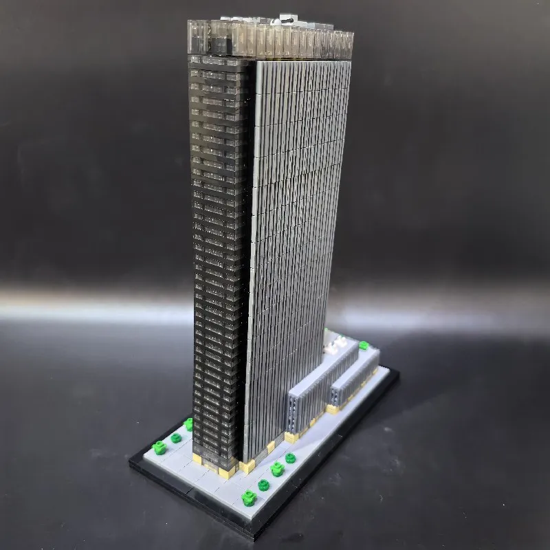 Moc 펜실베니아 광장 도시 건물, 크리 에이 티브 조립 빌딩 블록 장난감 모델, 어린이 생일 선물 1323pcs