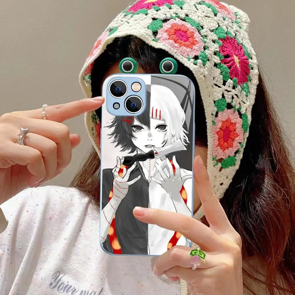 Anime JUUZOU SUZUYA Tokyo Phone Case Tempered Glass For iphone 14 13 12 11 Pro Mini XS MAX 14Plus X XS XR Fundas