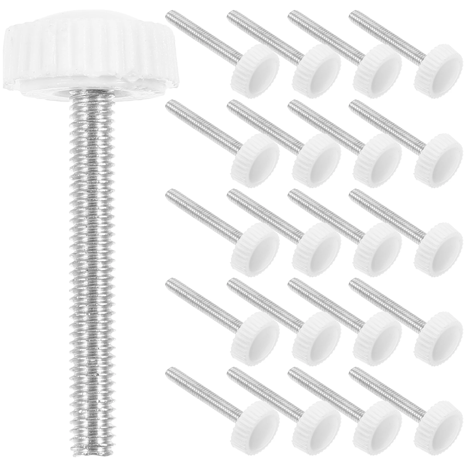 

50pcs Plastic Hand Knob Adjustable Thumb Clamping Knob Bolts Machine Replacement Screws M4X30 Fastening Hardware For