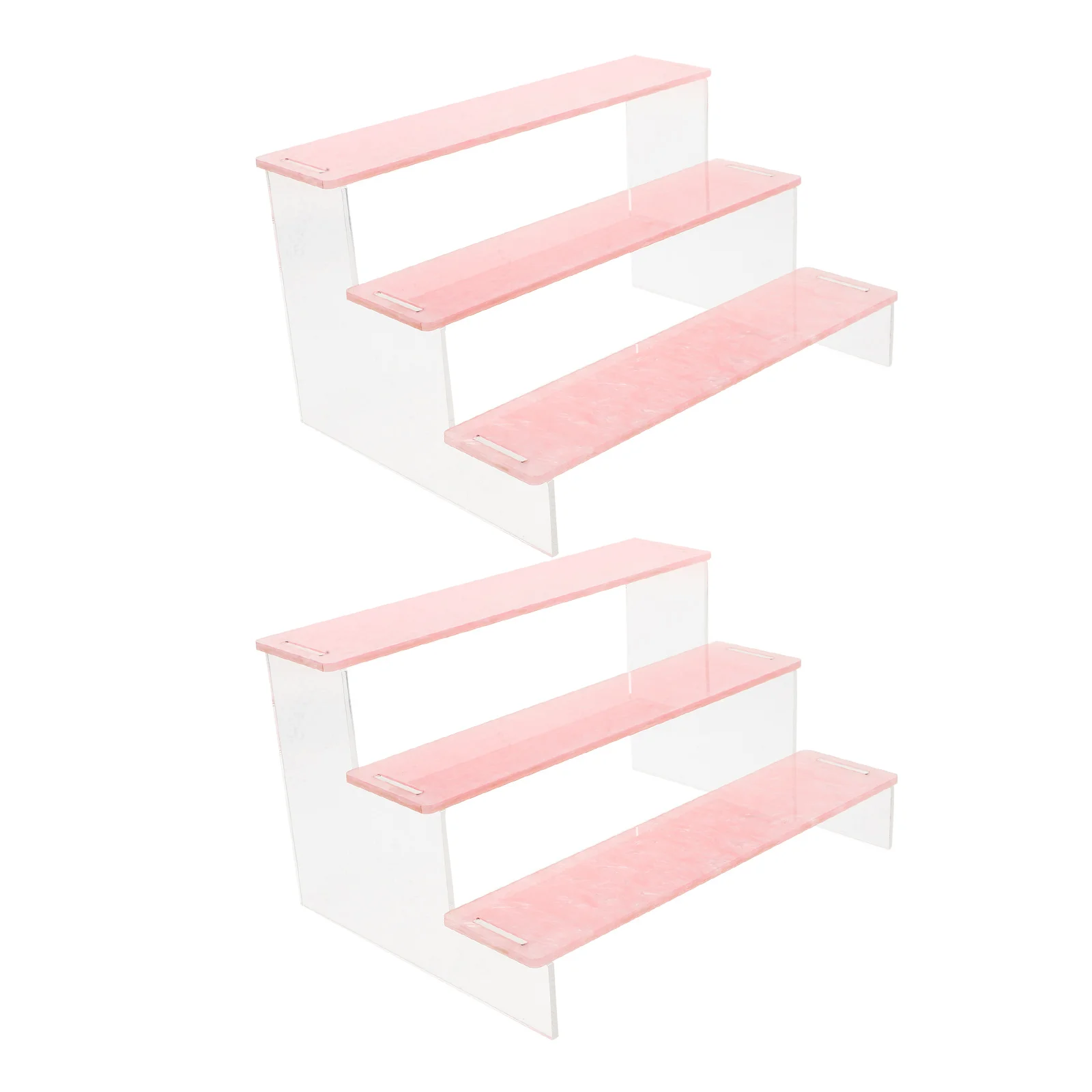

Storage Rack Figurine Display Shelf Model Stand Handicrafts Riser Desktop Clear