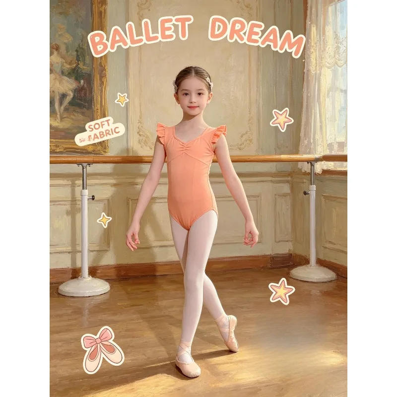 Theeper Ballet Sleeveless Yellow Soft Breathable Summer Dance Outfit Grade Exam Daily Training Stage Recital Performance Wear