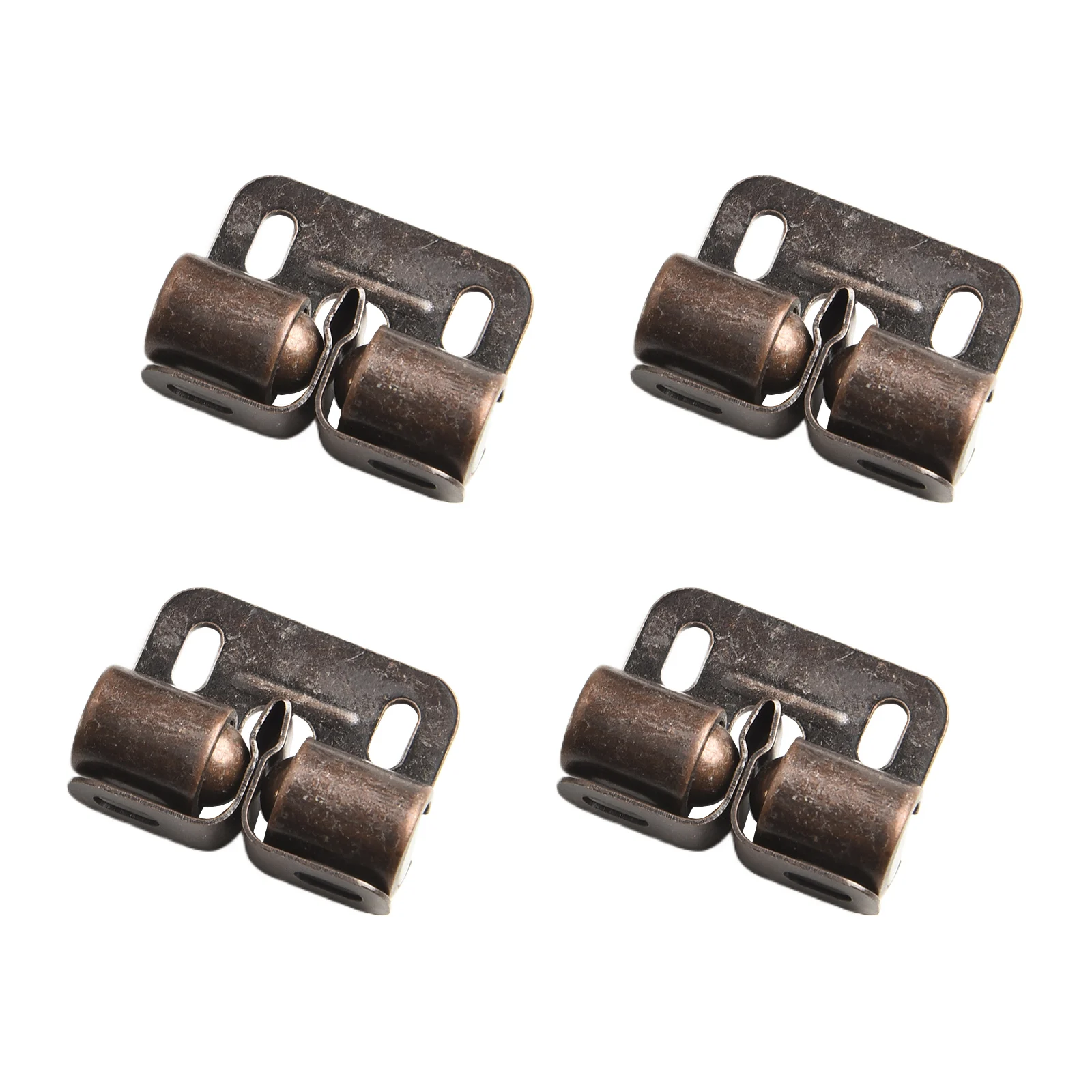 Hassle-free Installation Furniture Hardware Cabinet Door Latch 4 Pack Latches Polished Finish Sprung Roller Catches