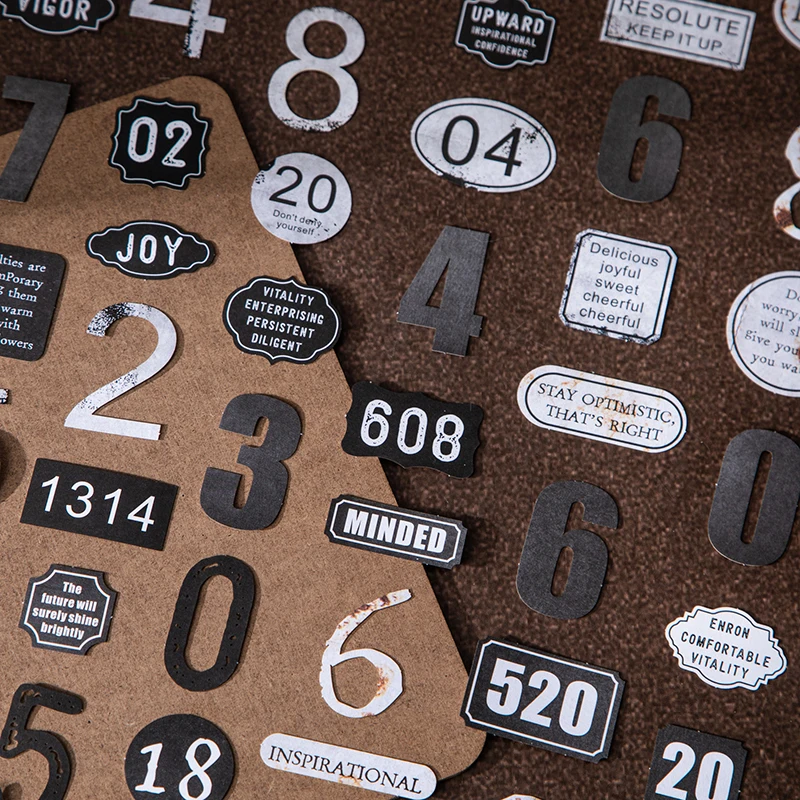 

JIANQI 20pcs/pack Decor Scrapbook Vintage Sticker Materials Paper Combo Kit DIY Junk Journal Collage Photo Album Retro Stickers