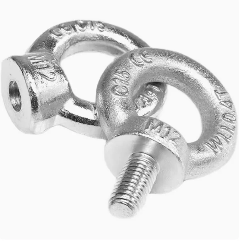 Stainless Steel Lifting Ring Metric Thread Lifting Buckle Hoist Eye Bolt Swivel Rigging Hardware Industrial