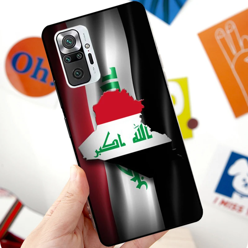 Iraqi Iraq National Flag Case For Xiaomi Redmi Note 12 Pro 11 8 9 10 Pro 9S 10S 11S 12S Redmi 12C 10C 9C 10A Cover