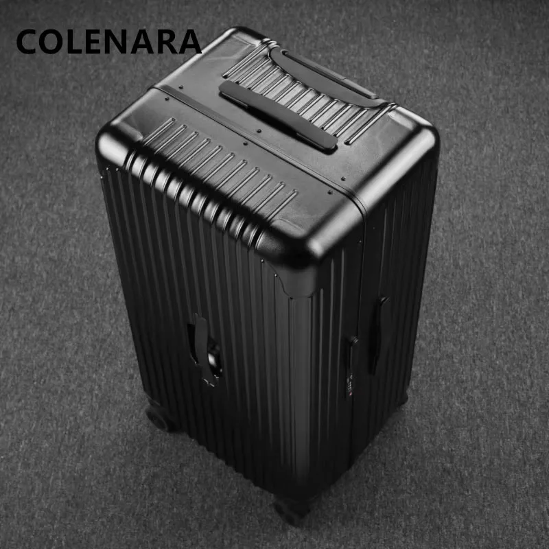 

COLENARA New 20"24"26"28Inch Suitcase Women's PC Boarding Box Men's Large-capacity Aluminum Frame Trolley Case Rolling Luggage