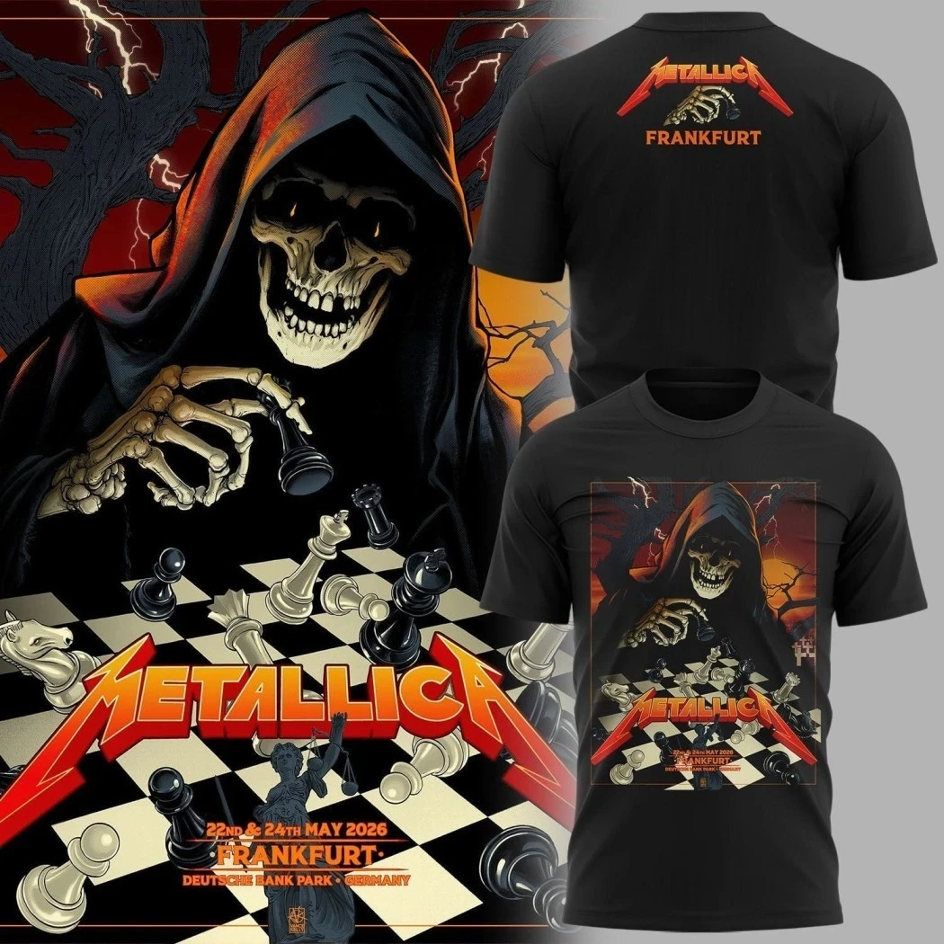 Metallica Athens Greece 2026 Saturday May 9 Zeus Band T-Shirt Cotton Graphic Tee Men Women Summer Streetwear