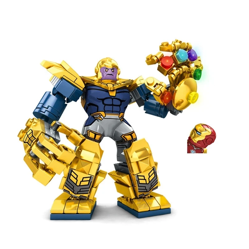 Superhero James Rhodes War Machine Hulkbuster Figure Blocks Construction Action Building Bricks Toys For Children