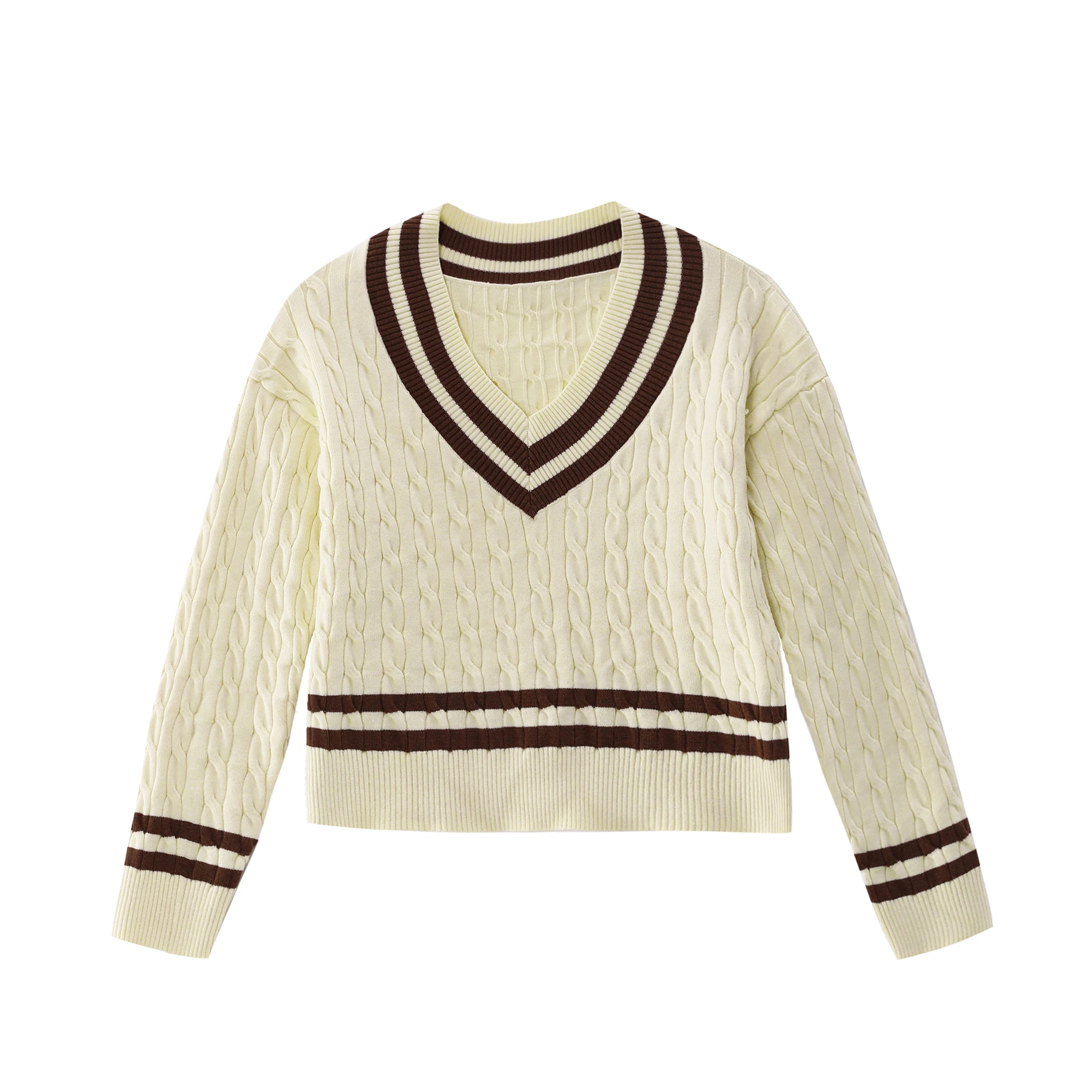 beige brown sweater