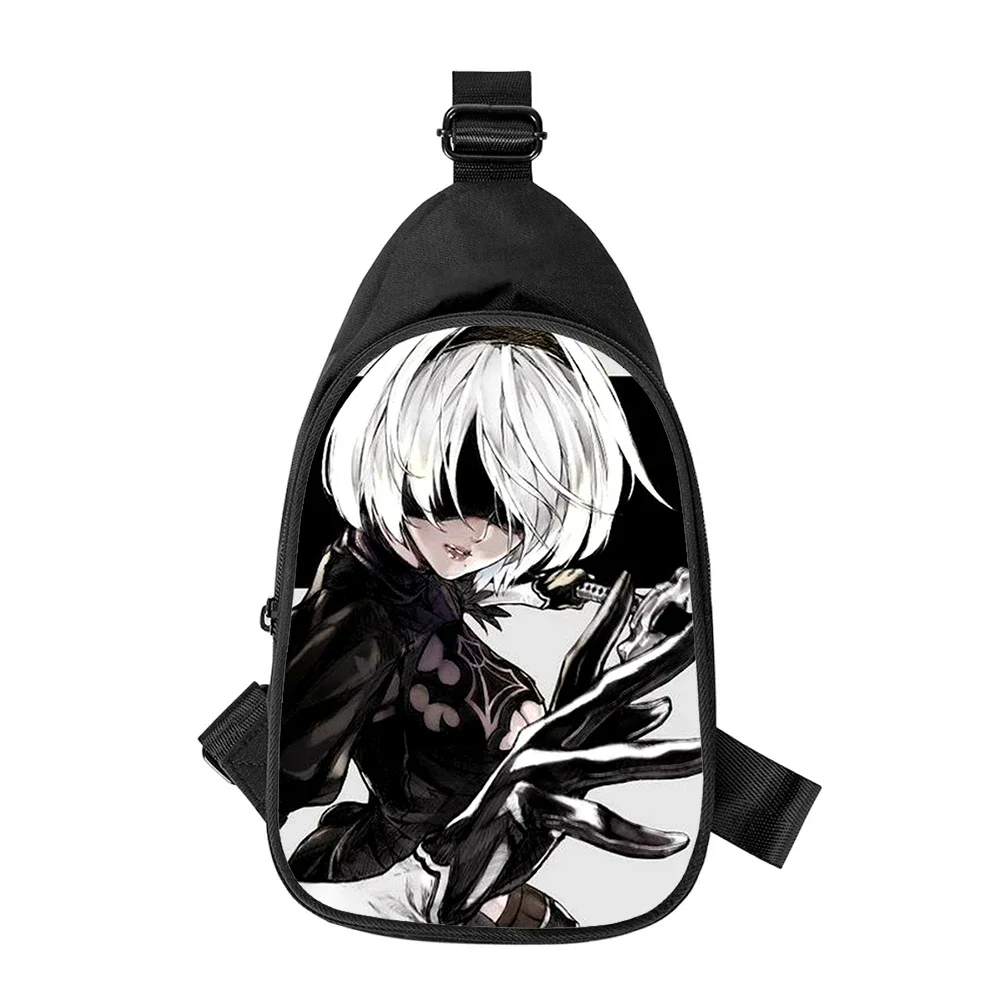 Nier Automata 2b two B 3D Print New Men Cross Chest Bag Diagonally Women Shoulder Bag Husband School Waist Pack Male chest pack