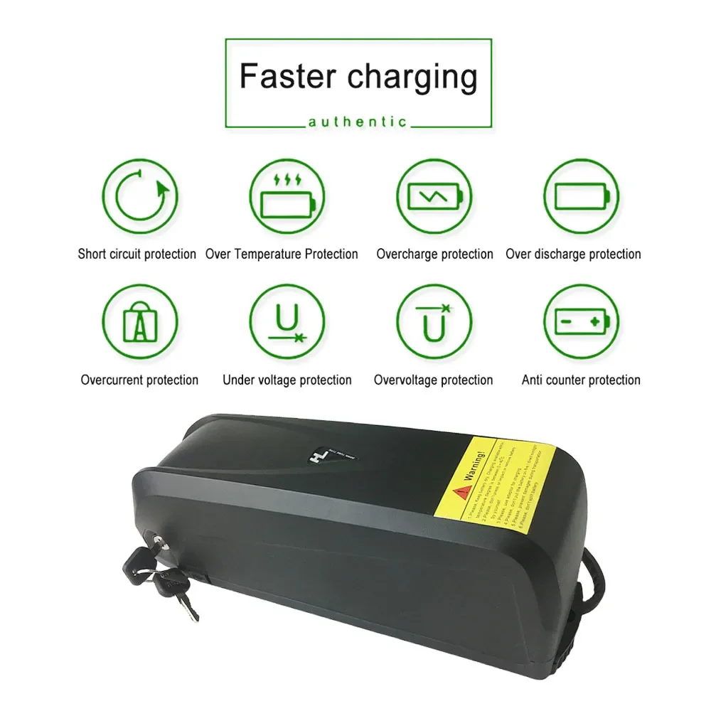 For Hailong G80 52V 30A 18650 Battery Pack Electric Bicycle Batteries For 750W 500W 350W 1500W 1000W Motor