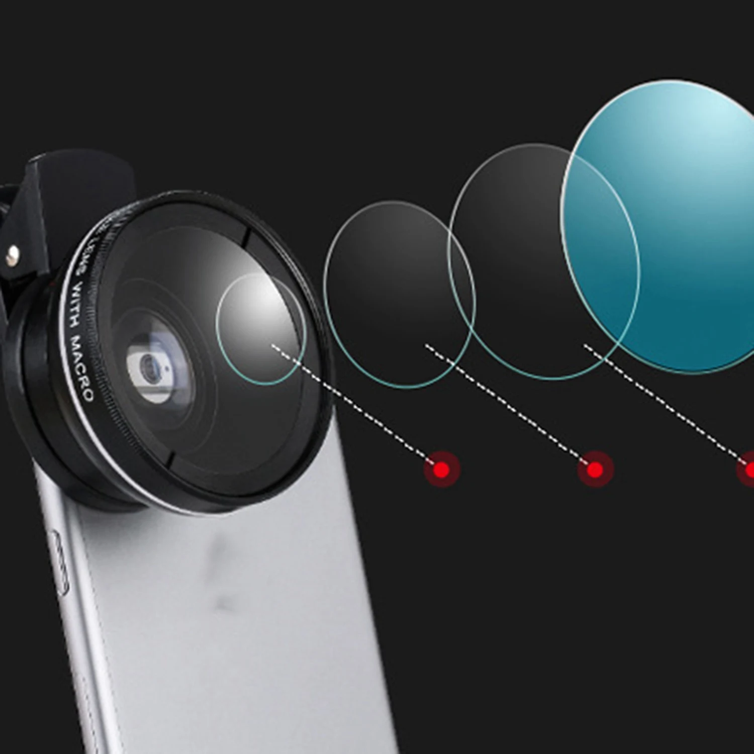 Phone Lens 0.45X Ultra Wide-Angle Macro Lens Phone External Camera For   Xiaomi