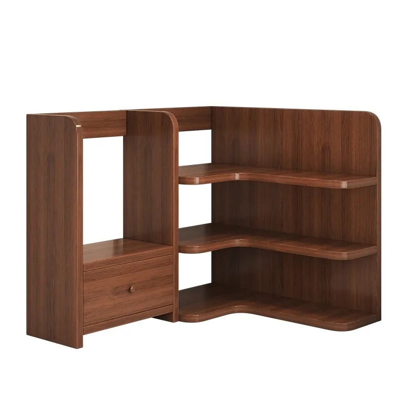 

Corner Bookshelf Desktop Shelf Bedroom Desk Small Raising Rack Student Dormitory Storage Multi-layer Rack Storage