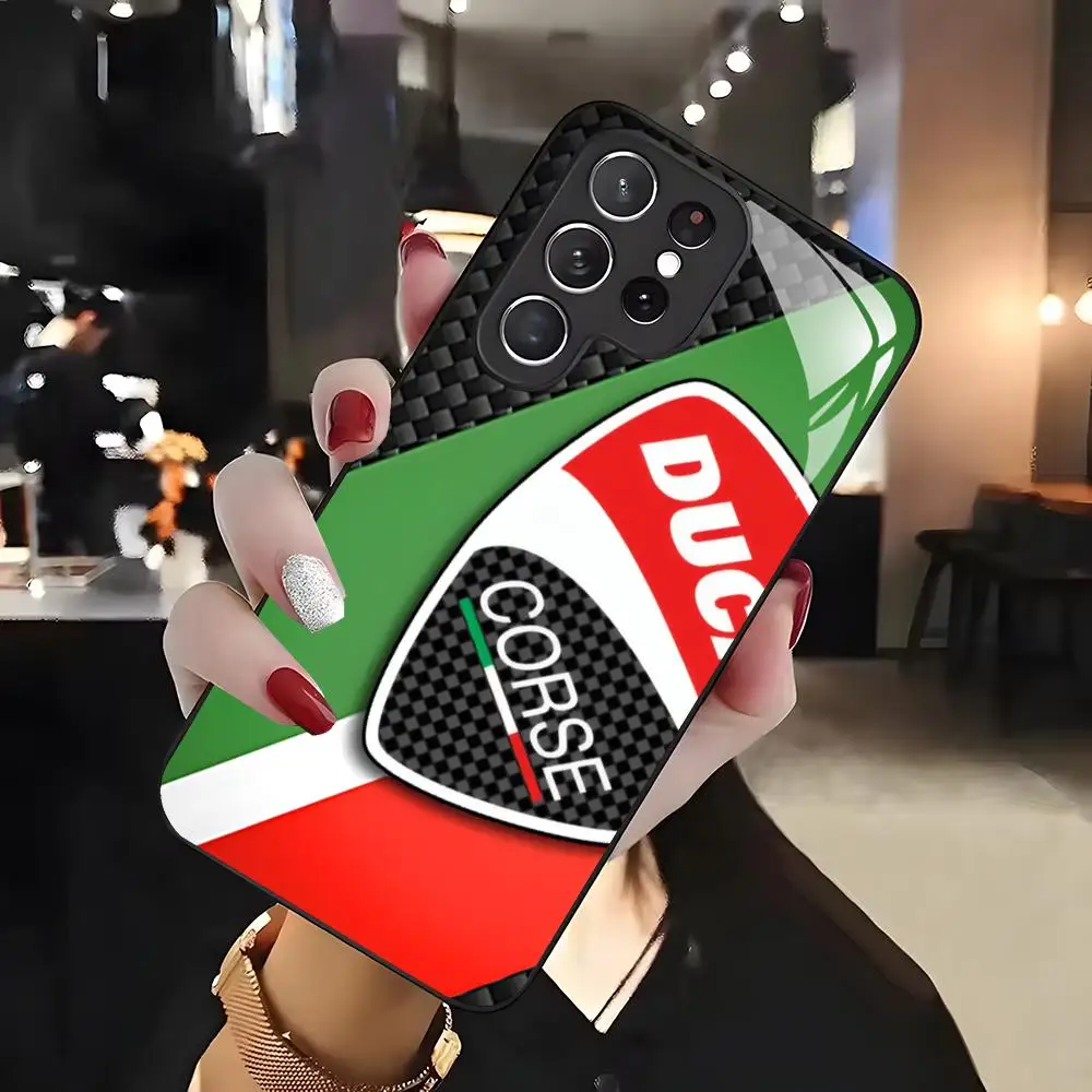 Fajne etui na telefon D-Ducaties-I do Samsunga S26 S25 S24 S23 S22 S21 S20 Plus Ultra Note20, etui z hartowanego szkła — zdjęcie produktu 2