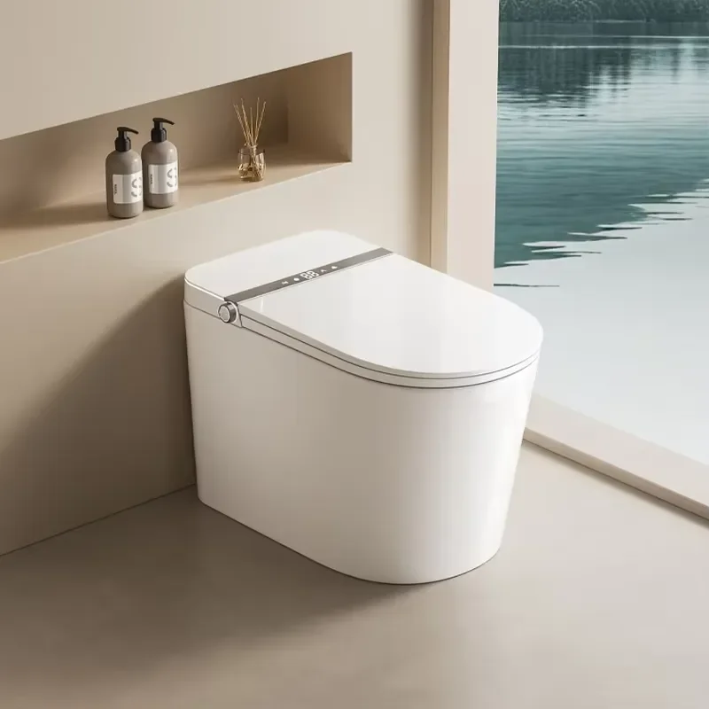Modern automatic bathroom equipment, including electric smart toilets with automatic flushing function and ceramic smart