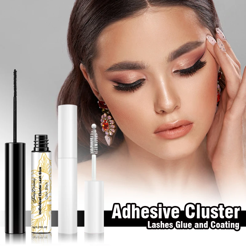 DIY Cluster Glue Lash Coating Seal Eyelash Clusters Brush Adhesive Bond Long Lasting PestañAs Postizas Pegamento Makeup Tools