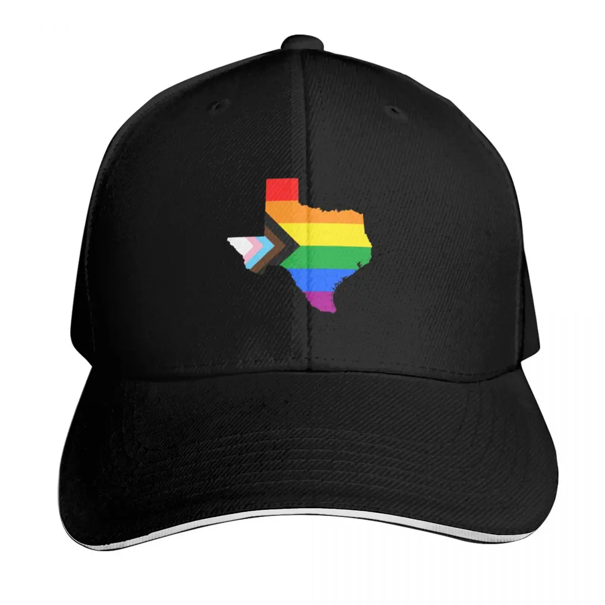 

Texas Progress Pride Baseball Cap Golf Icon funny hat Luxury Cap Women's Beach Outlet 2026 Men's